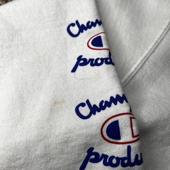 White Champion Graphic Hoodie - Picture 4 of 6